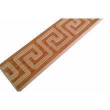 diseño de la puerta moldura india moldeada de madera en relieve